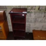 Modern two shelf cupboard a/f. 38" high x 17" wide x 16" deep.