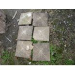 6 x 10 1/2'' square post cappings,