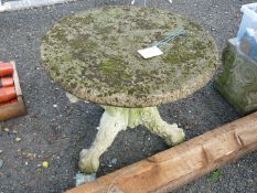 Concrete garden table 28'' diameter