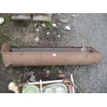 Cast iron pig feeder, 4' long,