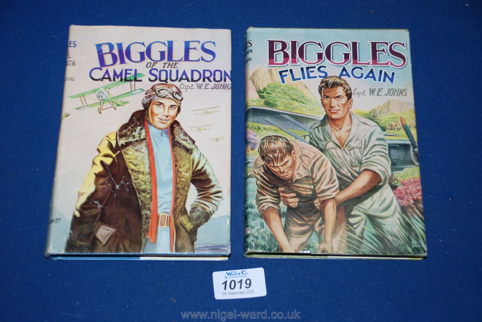 Two 1950's Biggles Books.