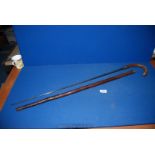 A Victorian Rummage Swordstick, made by Mole,