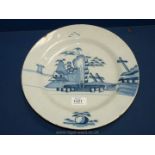 An English Delftware charger, c.