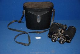 A pair of cased Boots Ascot binoculars, 10 x 50.