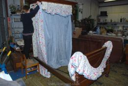 A bed Canopy, lined and interlined,