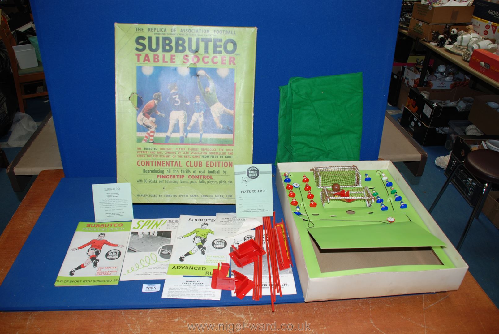 A Subbuteo table soccer Game.