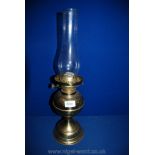 A brass Oil Lamp with funnel, no shade,