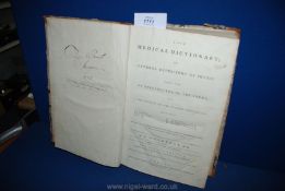 A 1795 copy of 'A New medical Dictionary; or General Repository of Physic',