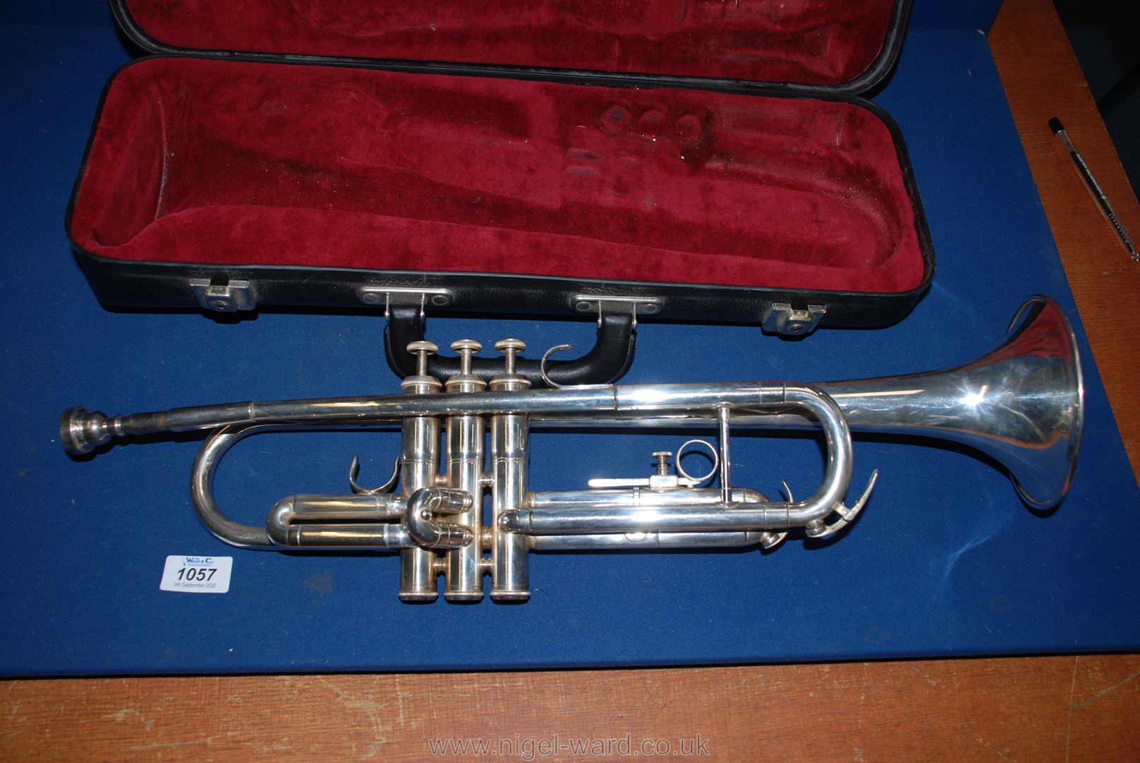 A Boosey and Hawkes cased silver plated Trumpet, serial no. 10181. - Image 2 of 3