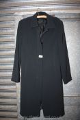 A black lightweight coat from Marks & Spencer, size 12.