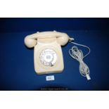 A cream coloured vintage Telephone, no. 746, GNA 73.