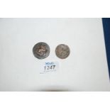 Two Russian 2 Kopeks coins, 1765.