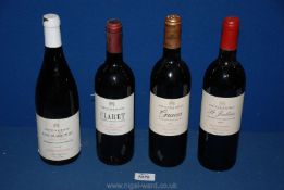 Four bottles of Fortnum & Mason red wine including Graves 1995, St.