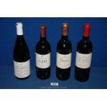 Four bottles of Fortnum & Mason red wine including Graves 1995, St.