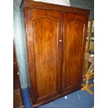 A circa 1900 Mahogany Wardrobe,