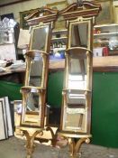 Theodore Alexander Furniture Company: a pair of high quality mirrored display Shelves,