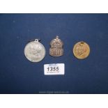 A City of Coventry Medallion George V and Queen Mary crowned June 22 1911,