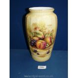 A large Aynsley 'Orchard Gold' vase.