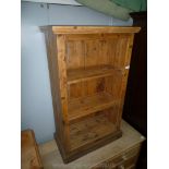 A Pine floor standing Shelf Unit,