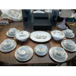 A S&C Limoges France "Provence" pattern dinner service having a meat plate,