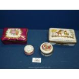 A Limoges porcelain trinket box a/f,