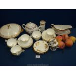 A quantity of china including a ''Classic Rose collection'' made in Germany vegetable dish and lid,