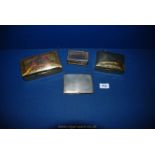 A brass Cigarette Box 5'' x 3 1/2'' ,