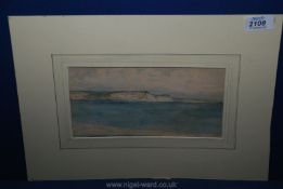 A Watercolour of a coastal scene