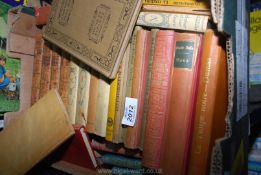 A box of books: French novels,