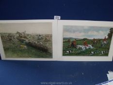 Two sporting coloured prints 'Billiard Stakes' after G.