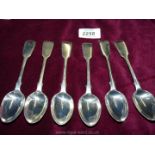 A set of six Victorian silver sorbet Spoons, London 1860.