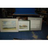Two framed Watercolours signed K.