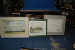 Two framed Watercolours signed K.