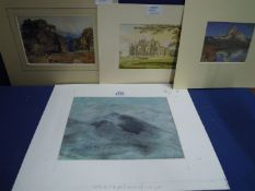 A quantity of prints including The Matterhorn, Ruskin, etc.