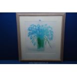 A framed and mounted Artist's Proof entitled Bluebells, signed L. Valerie Christmas.