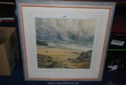 A framed and mounted Watercolour signed K.S Tadd, image size 45 x 43 cms.