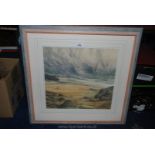 A framed and mounted Watercolour signed K.S Tadd, image size 45 x 43 cms.