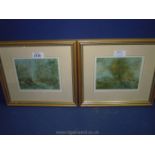 A pair of framed and mounted Vernon Godsill Watercolours,