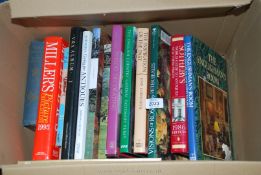 A quantity of books: V & A Album, The Inspiration of The Past, The Englishman's Room etc.
