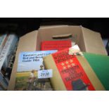 A quantity of books: Practical French Grammar, Book of Wales, Churchill etc.