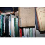 A box of novels: William Golding, a manual of Elementary Zoology, The House Physician's Handbook,