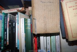 A box of novels: William Golding, a manual of Elementary Zoology, The House Physician's Handbook,