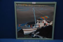A Julian Wim Penny oil of a boat