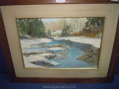 Edward Payne: an Oil of Hasquahana river, Pennsylvania 1940.