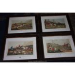 Four wooden framed Alken prints, published by T.
