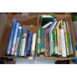 Two boxes of books on the British Countryside, birds, garden, cookery etc.