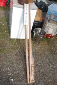 Two new 55'' long wooden curtain poles