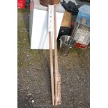 Two new 55'' long wooden curtain poles
