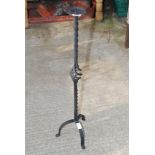 Wrought iron candle stand