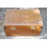 Steel framed trunk and contents